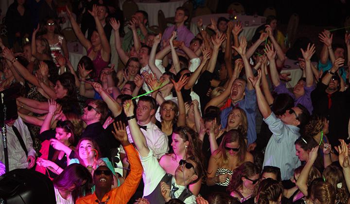 Students dancing the night away at Winterfest